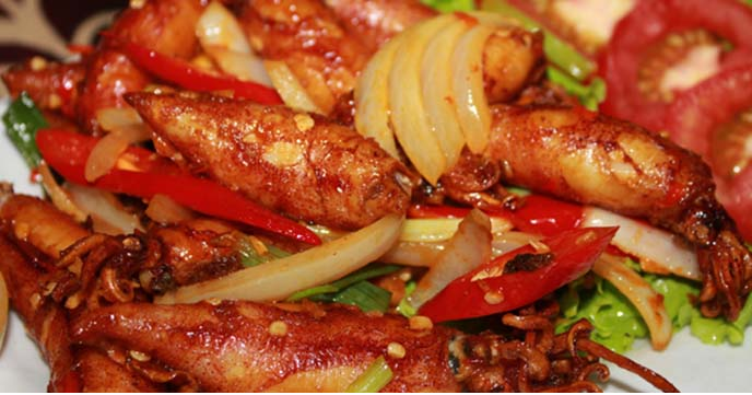 mực rim nước mắm