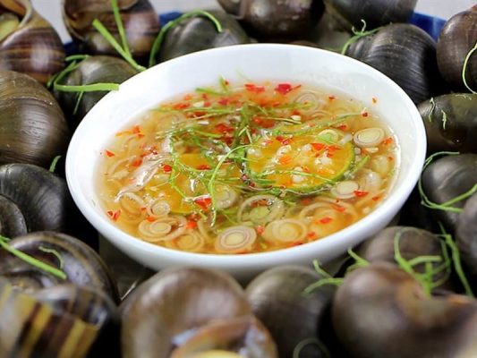 Cách pha nước mắm chấm ốc luộc